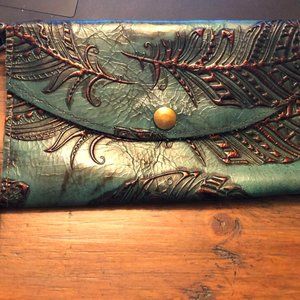 Custom Soft Leather Wrist Wallet - Brand New!